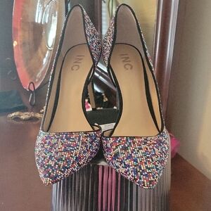 INC International Concepts Black Heels Classic Pumps